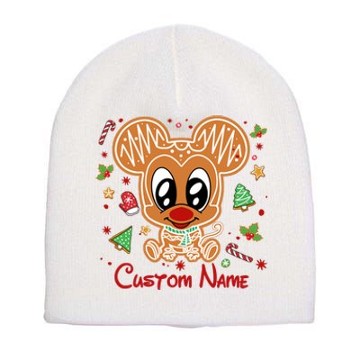 Personalized Custom Name Cute Mouse Christmas Love Mouse Gift Birthday Short Acrylic Beanie