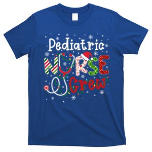 Pediatric Christmas Nurse Crew Nursing Christmas Pattern Gift T-Shirt