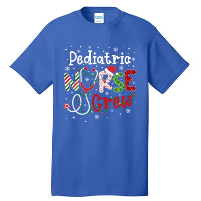 Pediatric Christmas Nurse Crew Nursing Christmas Pattern Gift Tall T-Shirt