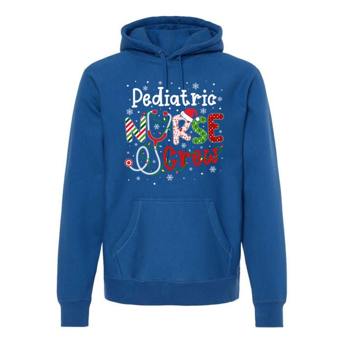 Pediatric Christmas Nurse Crew Nursing Christmas Pattern Gift Premium Hoodie