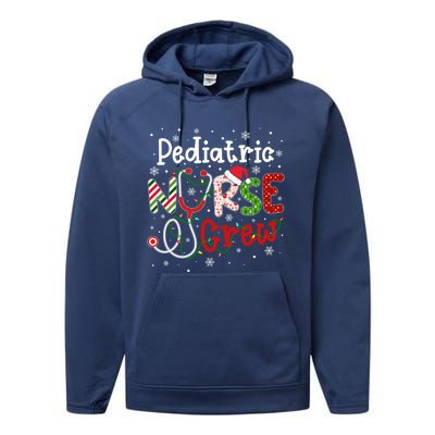 Pediatric Christmas Nurse Crew Nursing Christmas Pattern Gift Performance Fleece Hoodie