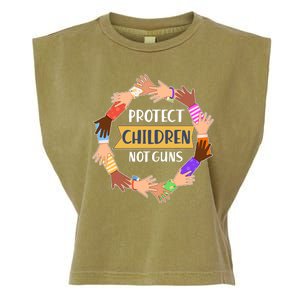 Protect Children Not Guns Garment-Dyed Women's Muscle Tee