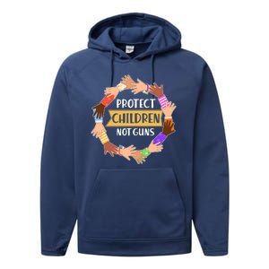 Protect Children Not Guns Performance Fleece Hoodie