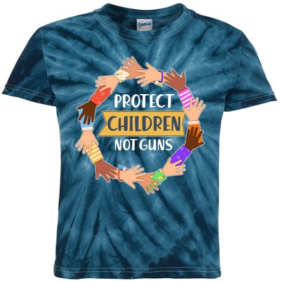 Protect Children Not Guns Kids Tie-Dye T-Shirt