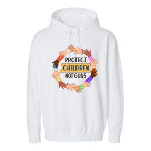 Protect Children Not Guns Garment-Dyed Fleece Hoodie