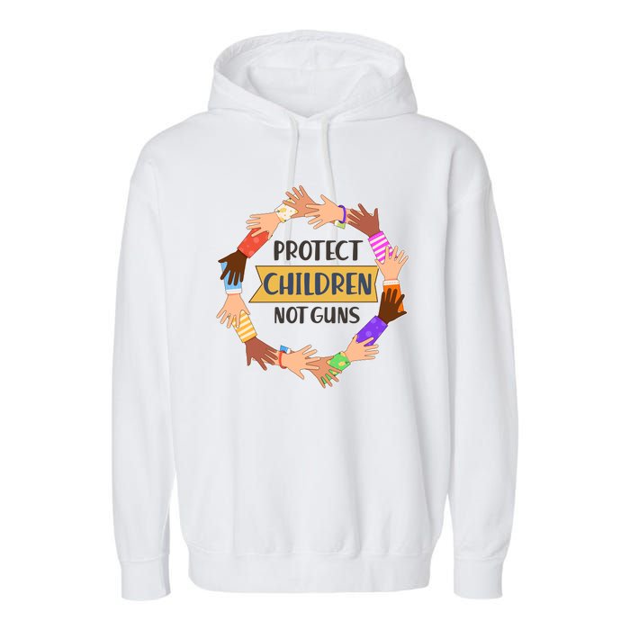 Protect Children Not Guns Garment-Dyed Fleece Hoodie