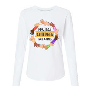 Protect Children Not Guns Womens Cotton Relaxed Long Sleeve T-Shirt