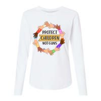 Protect Children Not Guns Womens Cotton Relaxed Long Sleeve T-Shirt