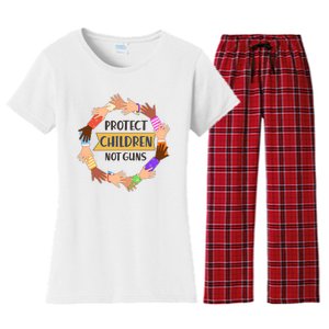 Protect Children Not Guns Women's Flannel Pajama Set