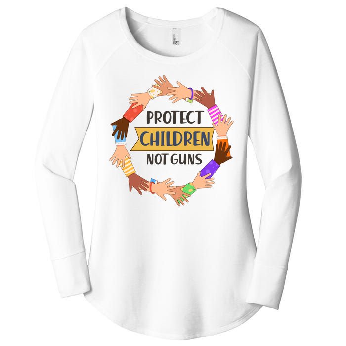 Protect Children Not Guns Women's Perfect Tri Tunic Long Sleeve Shirt