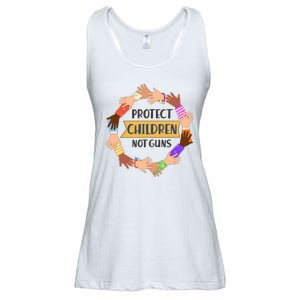 Protect Children Not Guns Ladies Essential Flowy Tank