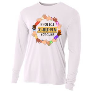 Protect Children Not Guns Cooling Performance Long Sleeve Crew