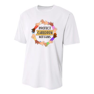 Protect Children Not Guns Youth Performance Sprint T-Shirt