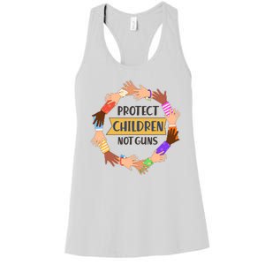 Protect Children Not Guns Women's Racerback Tank