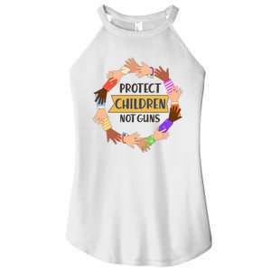 Protect Children Not Guns Women's Perfect Tri Rocker Tank