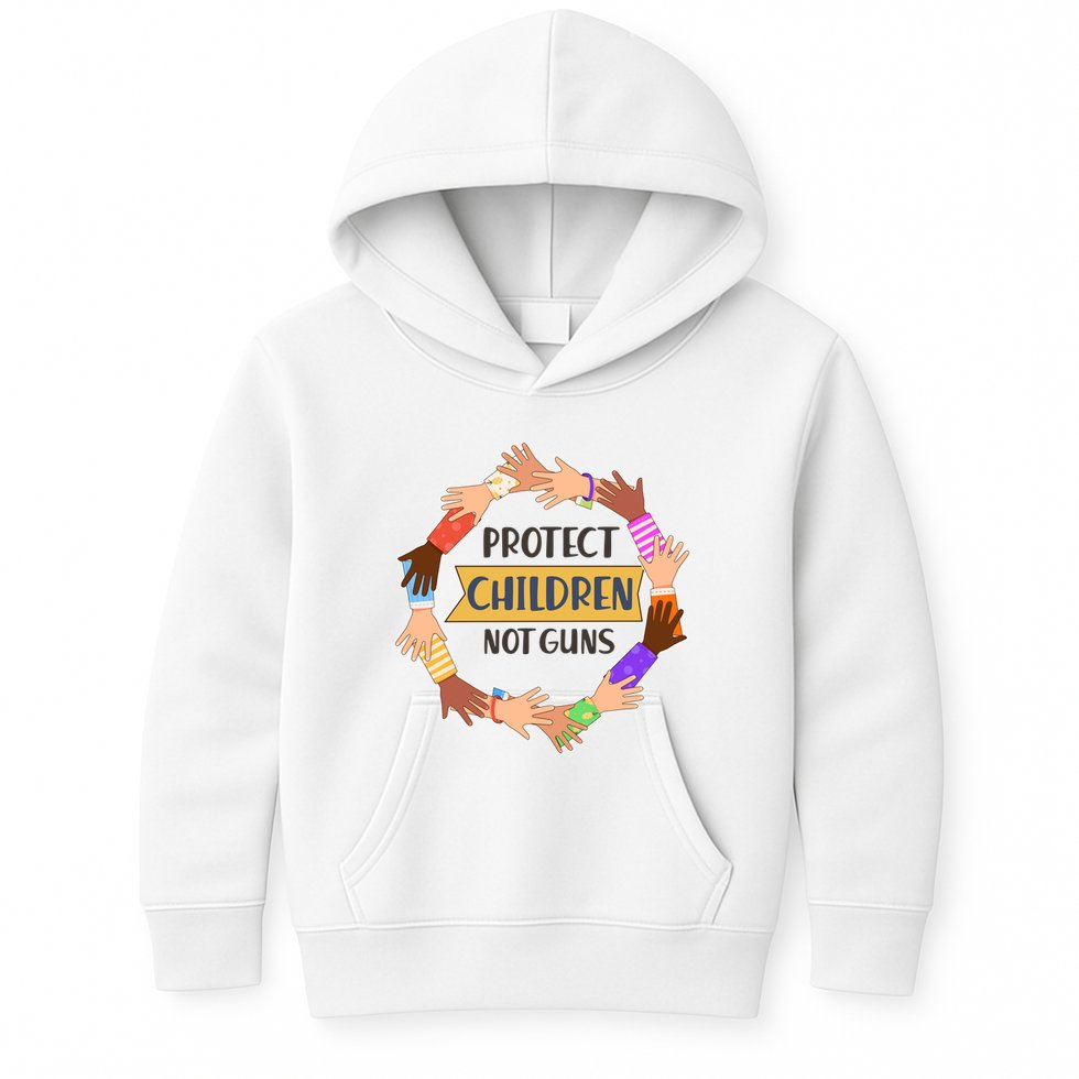 Protect Children Not Guns Kids Hoodie