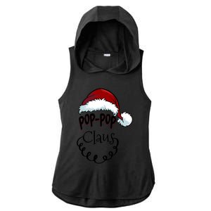 Poppop Claus New Christmas Santa Claus Gift Ladies PosiCharge Tri-Blend Wicking Draft Hoodie Tank