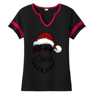 Poppop Claus New Christmas Santa Claus Gift Ladies Halftime Notch Neck Tee