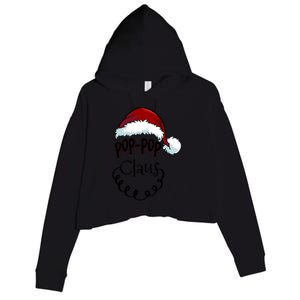 Poppop Claus New Christmas Santa Claus Gift Crop Fleece Hoodie