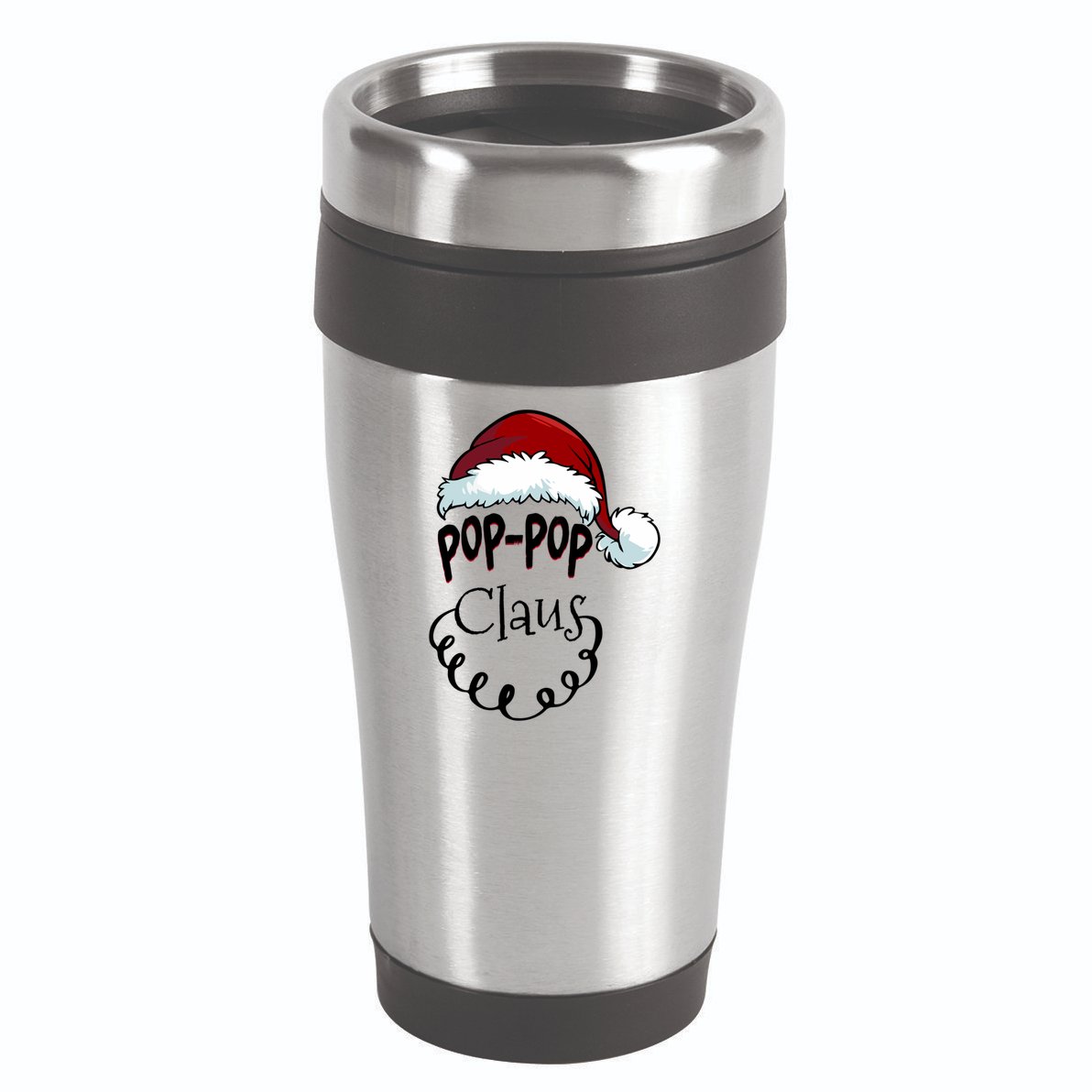 Poppop Claus New Christmas Santa Claus Gift 16oz Travel Tumbler