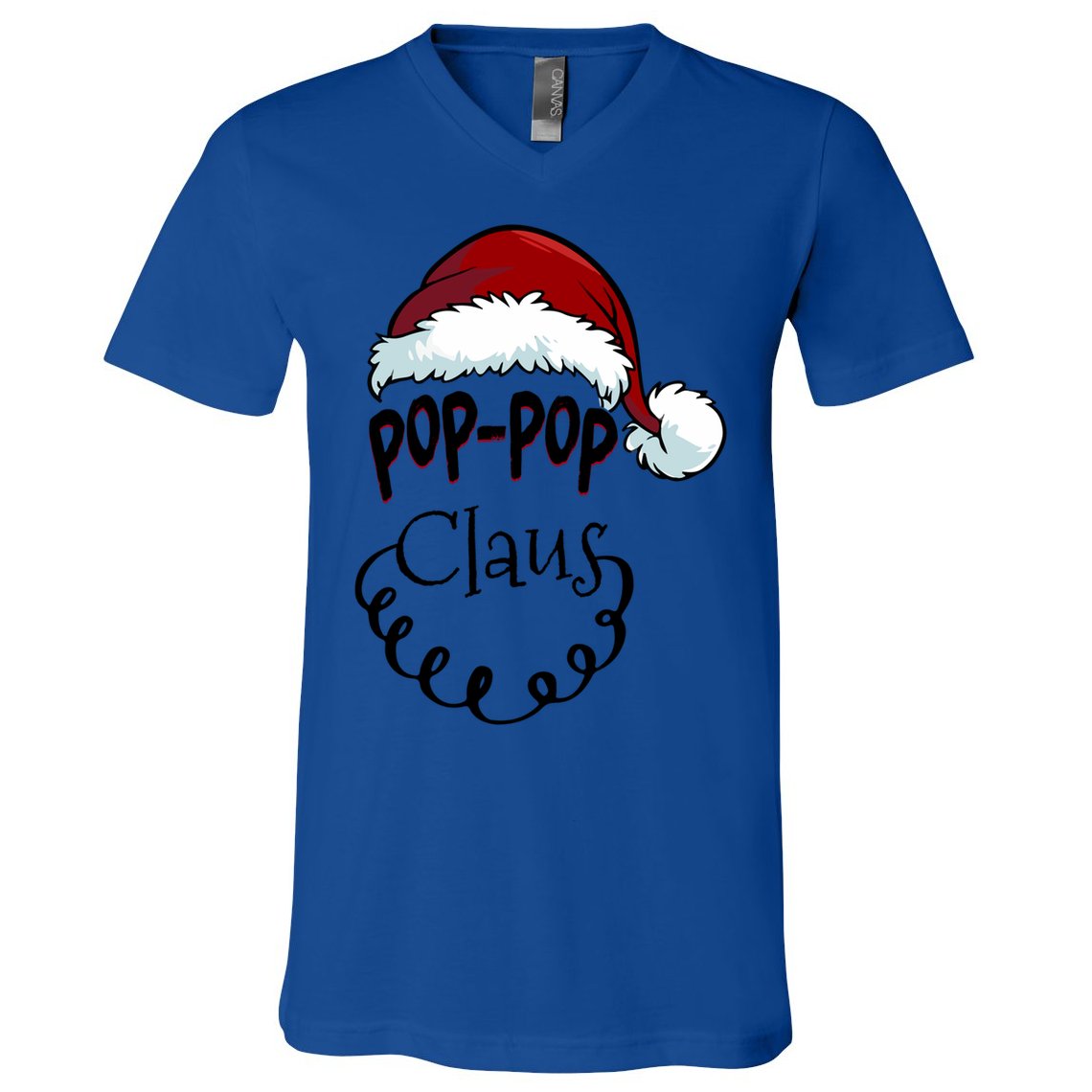 Poppop Claus New Christmas Santa Claus Gift V-Neck T-Shirt