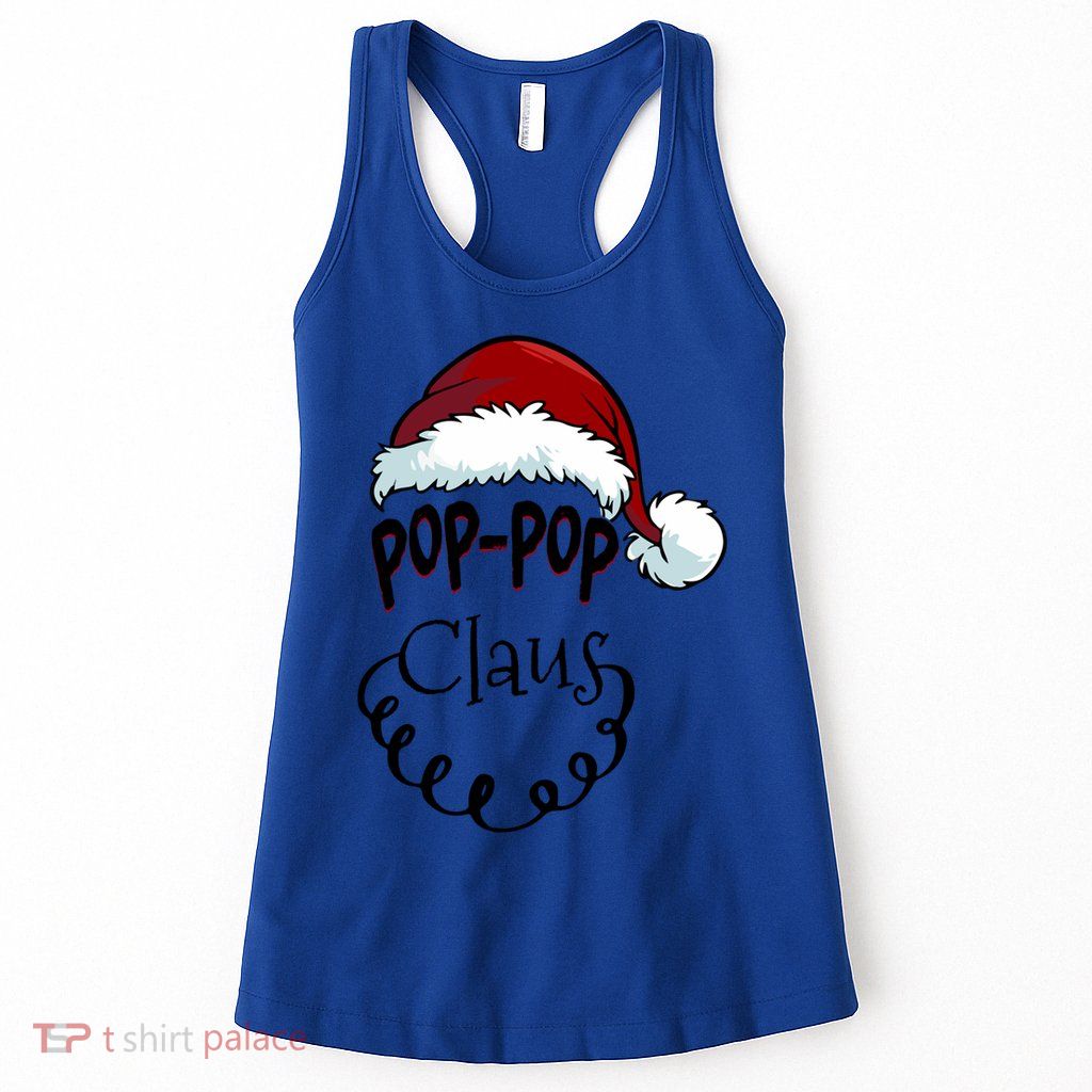 Poppop Claus New Christmas Santa Claus Gift Womens Tank Top