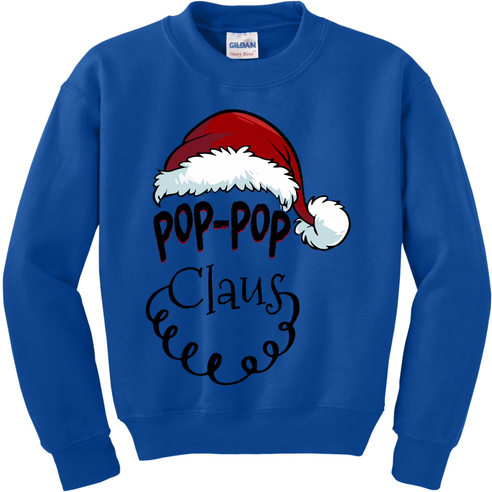 Poppop Claus New Christmas Santa Claus Gift Kids Sweatshirt