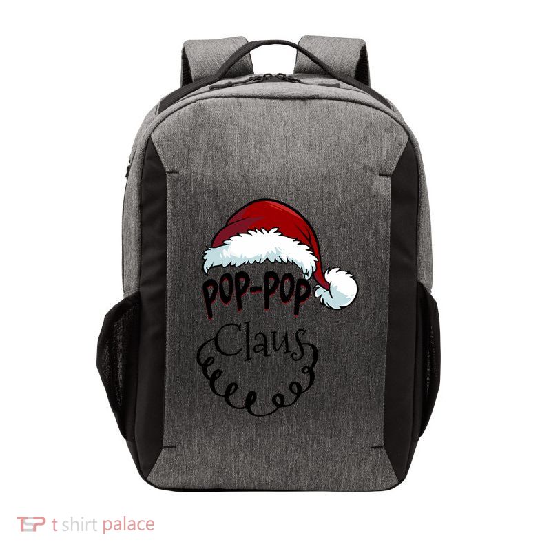 Poppop Claus New Christmas Santa Claus Gift Vector Backpack