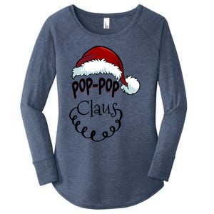 Poppop Claus New Christmas Santa Claus Gift Women's Perfect Tri Tunic Long Sleeve Shirt