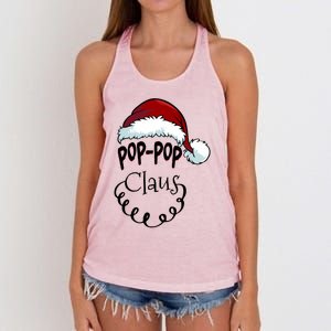 Poppop Claus New Christmas Santa Claus Gift Women's Knotted Racerback Tank