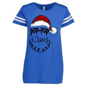 Poppop Claus New Christmas Santa Claus Gift Enza Ladies Jersey Football T-Shirt