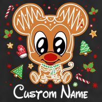 Personalized Custom Name Cute Mouse Family Christmas Cool Comfort Performance Bucket Hat