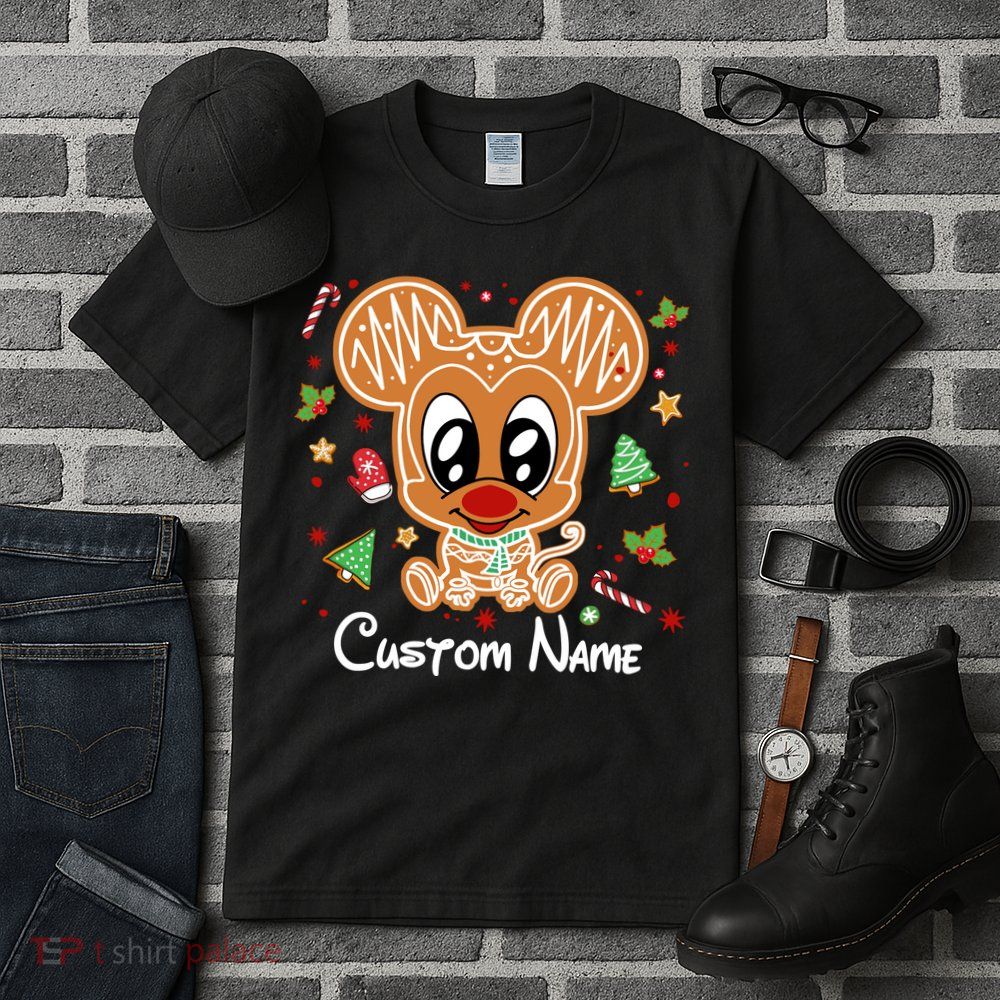Personalized Custom Name Cute Mouse Family Christmas Tall T-Shirt