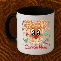 Personalized Custom Name Cute Mouse Family Christmas Mug