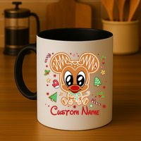 Personalized Custom Name Cute Mouse Family Christmas Mug