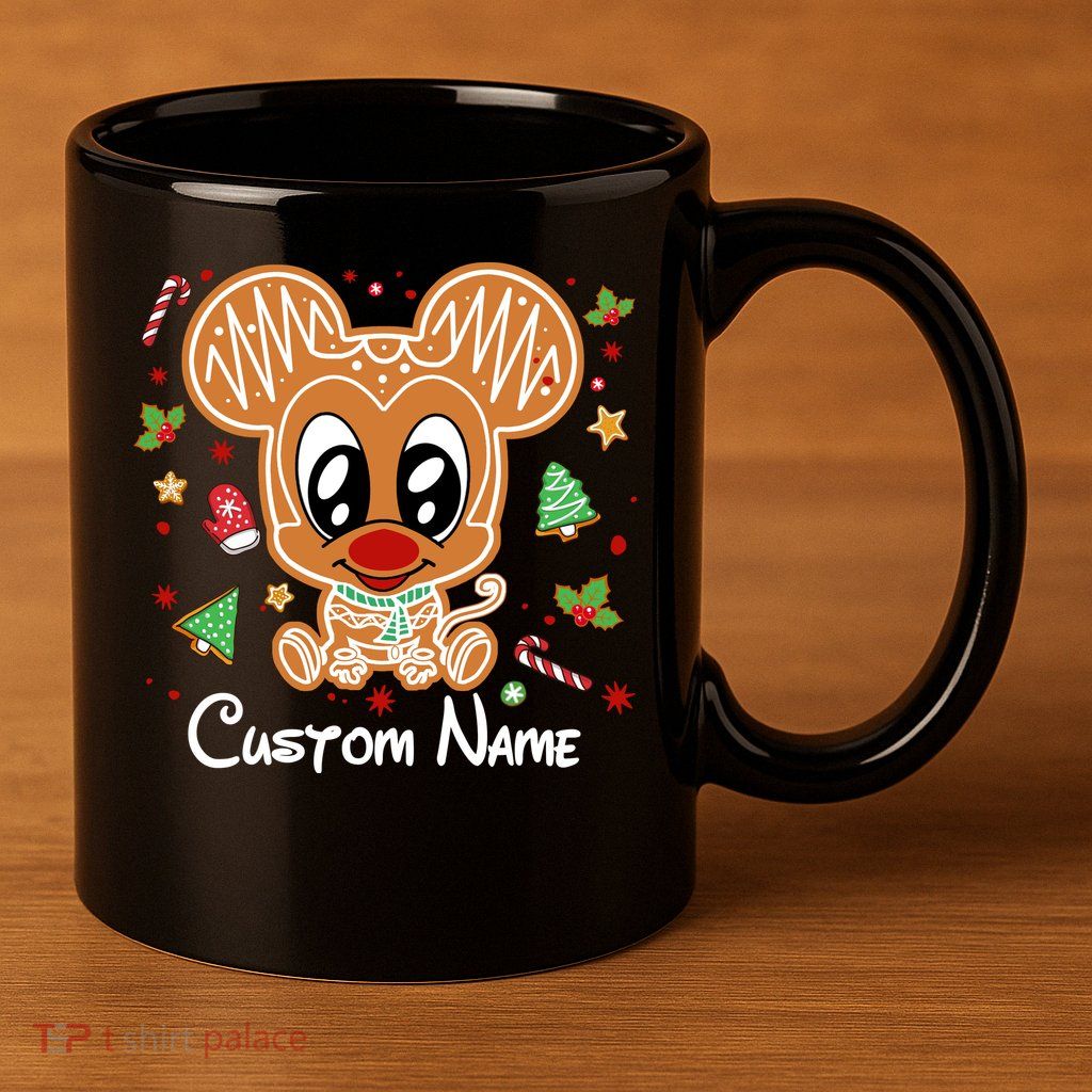 Personalized Custom Name Cute Mouse Family Christmas 11oz C Handle Ceramic Mug