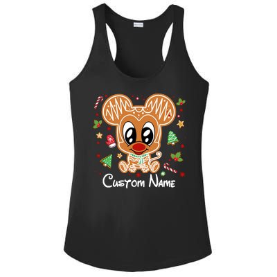 Personalized Custom Name Cute Mouse Family Christmas Ladies PosiCharge Competitor Racerback Tank