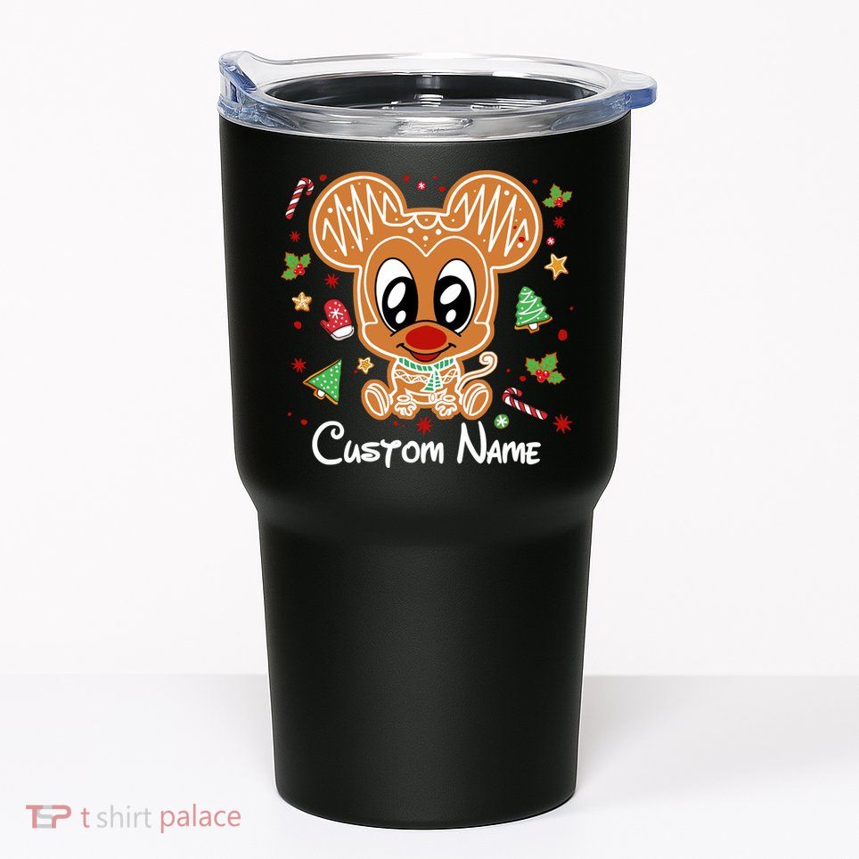 Personalized Custom Name Cute Mouse Family Christmas Tumbler