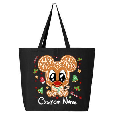 Personalized Custom Name Cute Mouse Family Christmas 25L Jumbo Tote