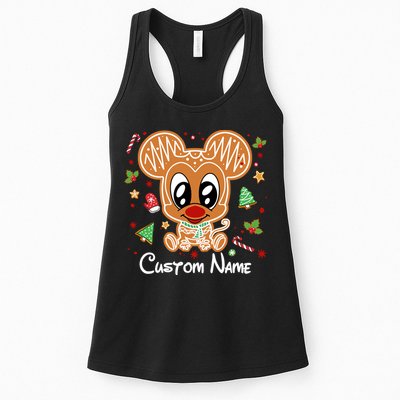 Personalized Custom Name Cute Mouse Family Christmas Womens Tank Top
