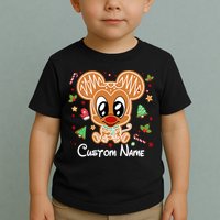 Personalized Custom Name Cute Mouse Family Christmas Toddler T-Shirt