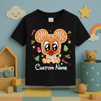 Personalized Custom Name Cute Mouse Family Christmas Toddler T-Shirt