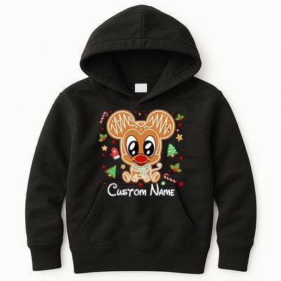 Personalized Custom Name Cute Mouse Family Christmas Kids Hoodie