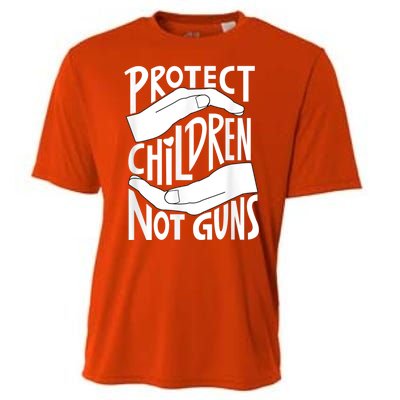 Protect Children Not Guns Orange Cooling Performance Crew T-Shirt