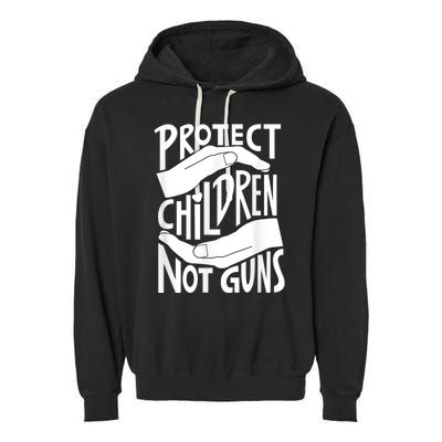 Protect Children Not Guns Orange Garment-Dyed Fleece Hoodie