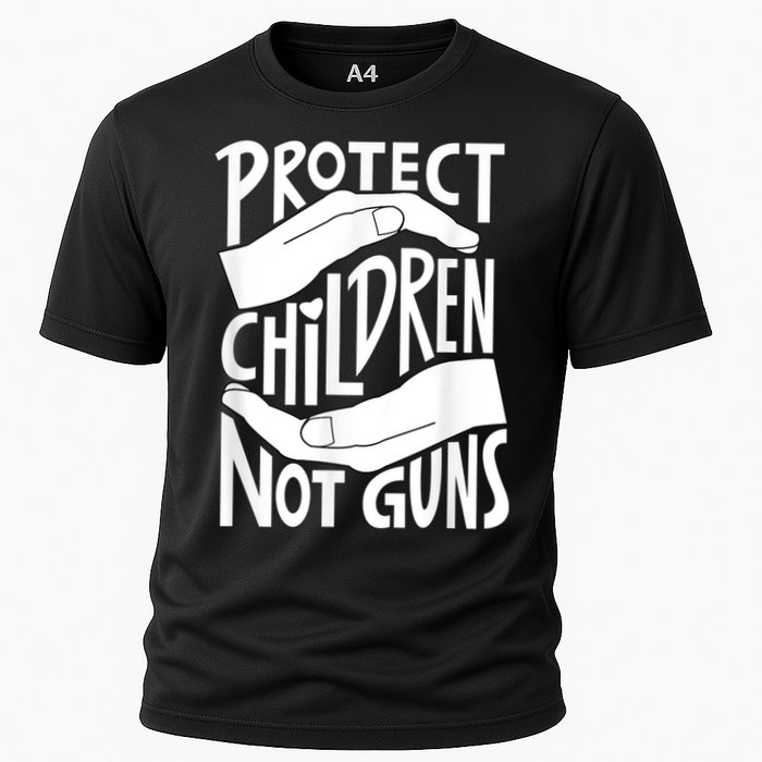 Protect Children Not Guns Orange Cooling Performance Crew T-Shirt
