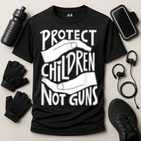 Protect Children Not Guns Orange Cooling Performance Crew T-Shirt