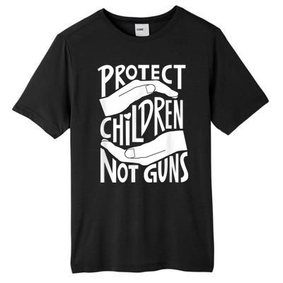 Protect Children Not Guns Orange Tall Fusion ChromaSoft Performance T-Shirt