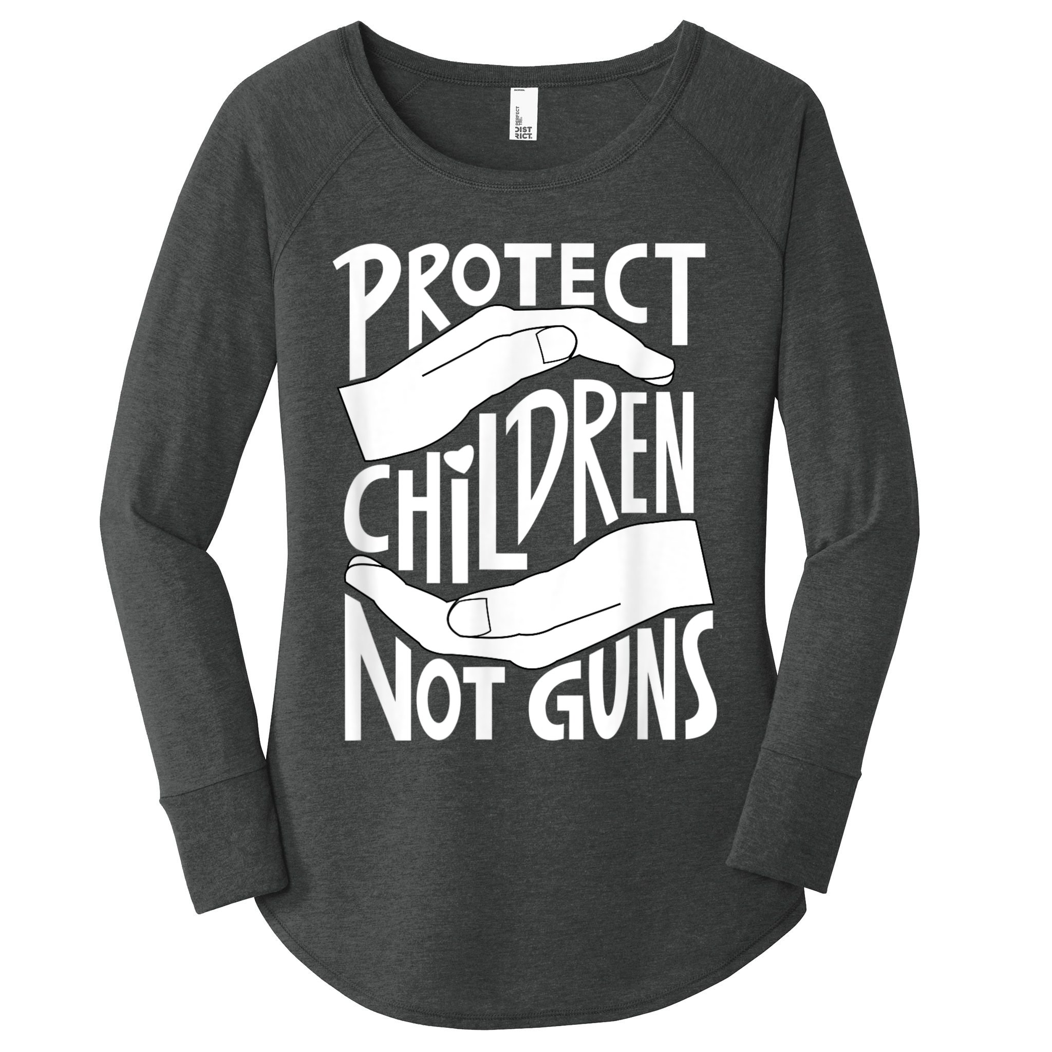 Protect Children Not Guns Orange Women's Perfect Tri Tunic Long Sleeve Shirt