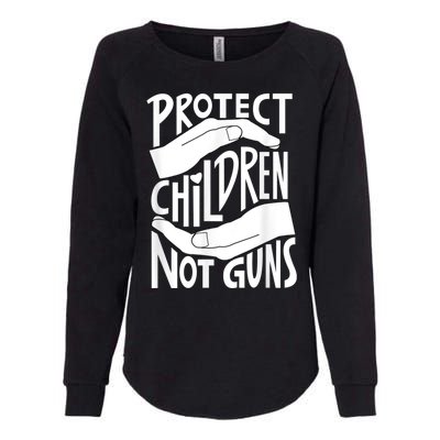 Protect Children Not Guns Orange Womens California Wash Sweatshirt